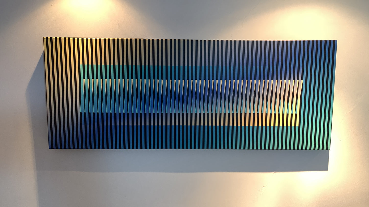 Cuadro en Lienzo, Arte Abstracto Sinfonía Cromática de César Otero, Arte Contemporáneo para Decoración de Interiores, Salas de Estar, Dormitorios, Comedores, Entradas y Oficinas - Cesar Otero l Arte Moderno