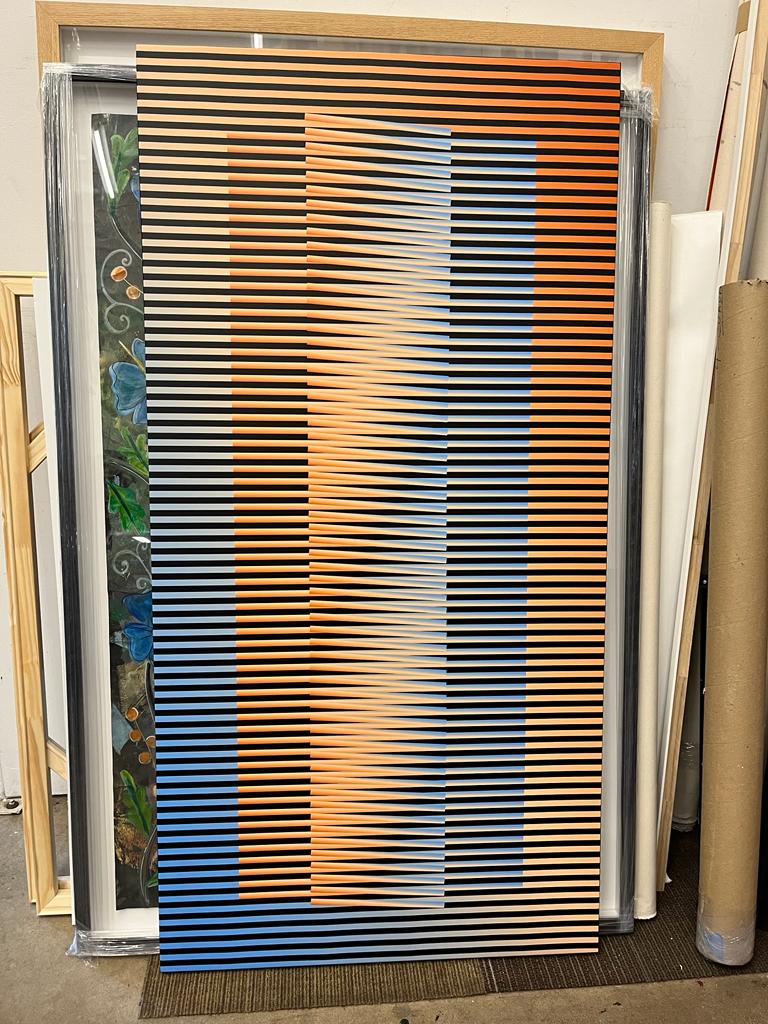 Cuadro en Lienzo, Arte Abstracto Sinfonía Cromática de César Otero, Arte Contemporáneo para Decoración de Interiores, Salas de Estar, Dormitorios, Comedores, Entradas y Oficinas - Cesar Otero l Arte Moderno