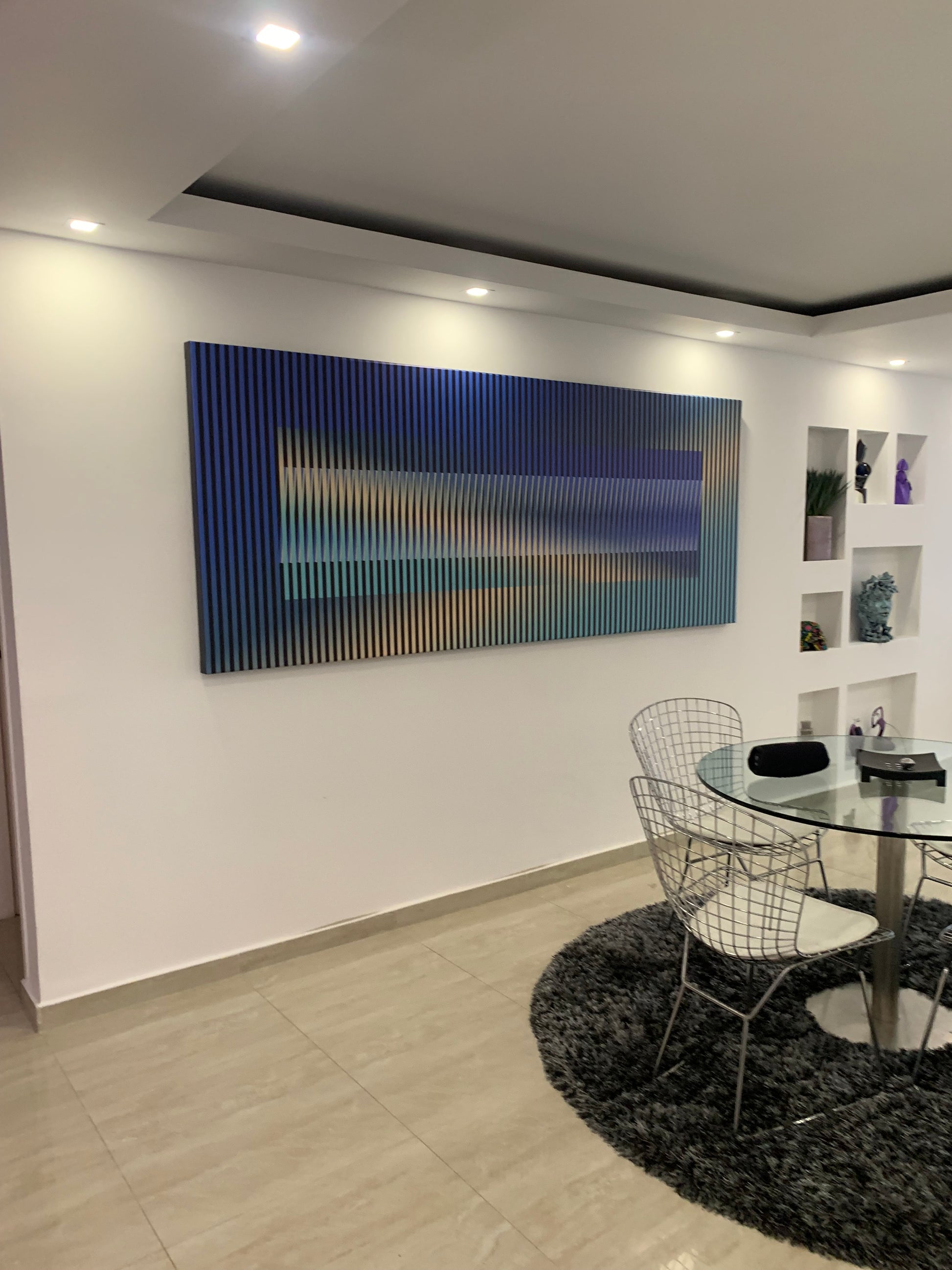 Cuadro en Lienzo, Arte Abstracto Sinfonía Cromática de César Otero, Arte Contemporáneo para Decoración de Interiores, Salas de Estar, Dormitorios, Comedores, Entradas y Oficinas - Cesar Otero l Arte Moderno