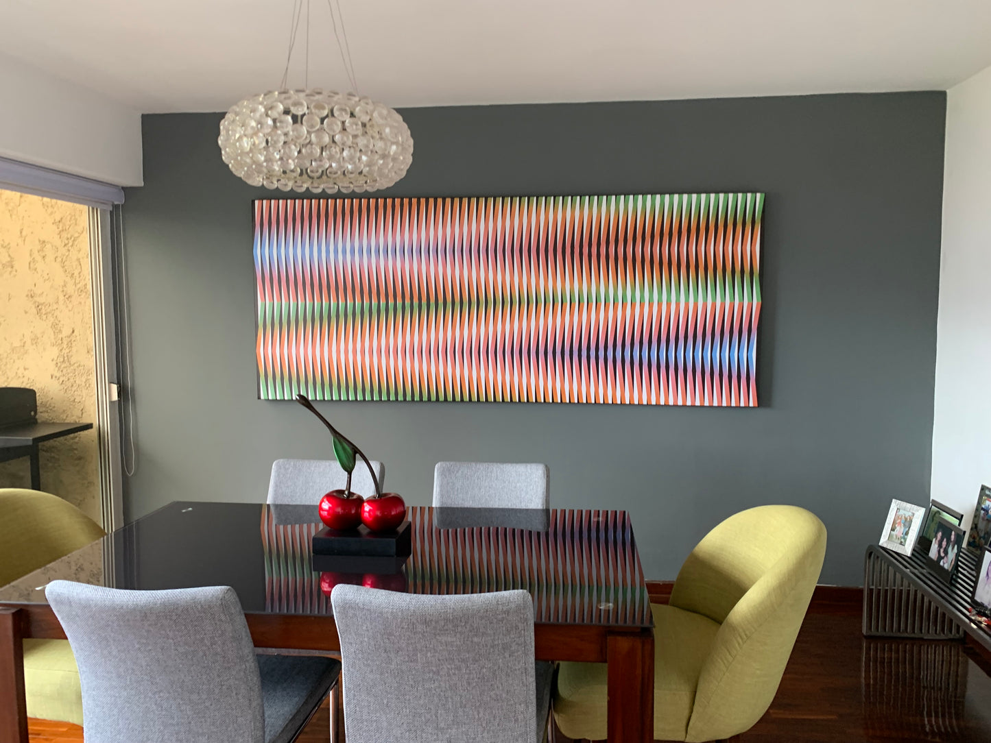 Cuadro en Lienzo, Arte Abstracto Lineal de César Otero, Arte Contemporáneo para Decoración de Interiores, Salas de Estar, Dormitorios, Comedores, Entradas y Oficinas - Cesar Otero l Arte Moderno