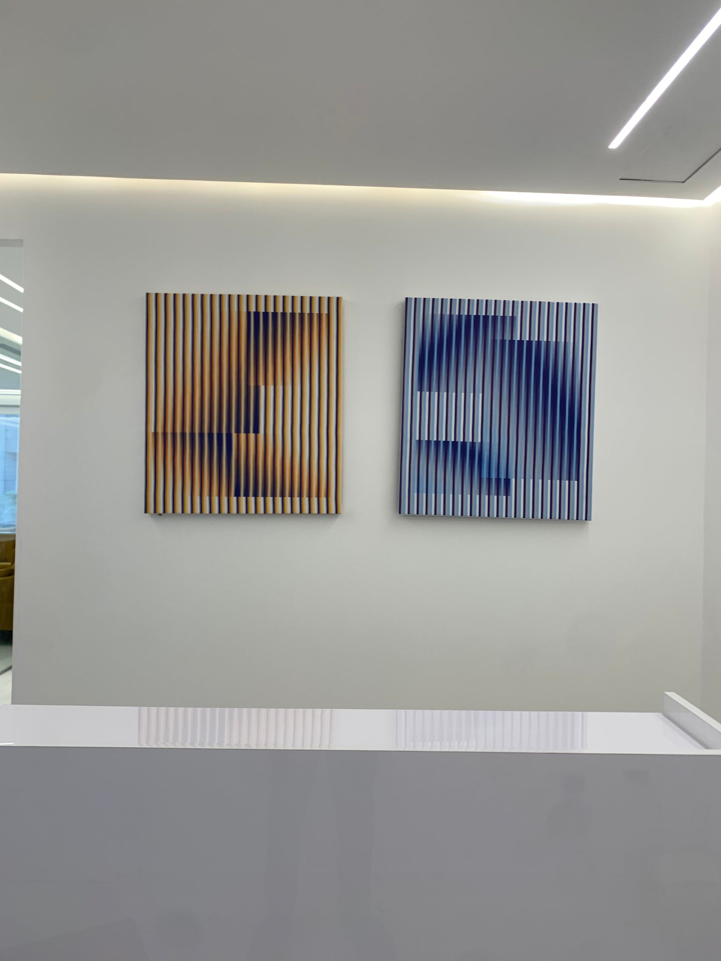 Cuadro en Lienzo, Arte Abstracto Horizontes Dinámicos de César Otero, Arte Contemporáneo para Decoración de Interiores, Salas de Estar, Dormitorios, Comedores, Entradas y Oficinas - Cesar Otero l Arte Moderno