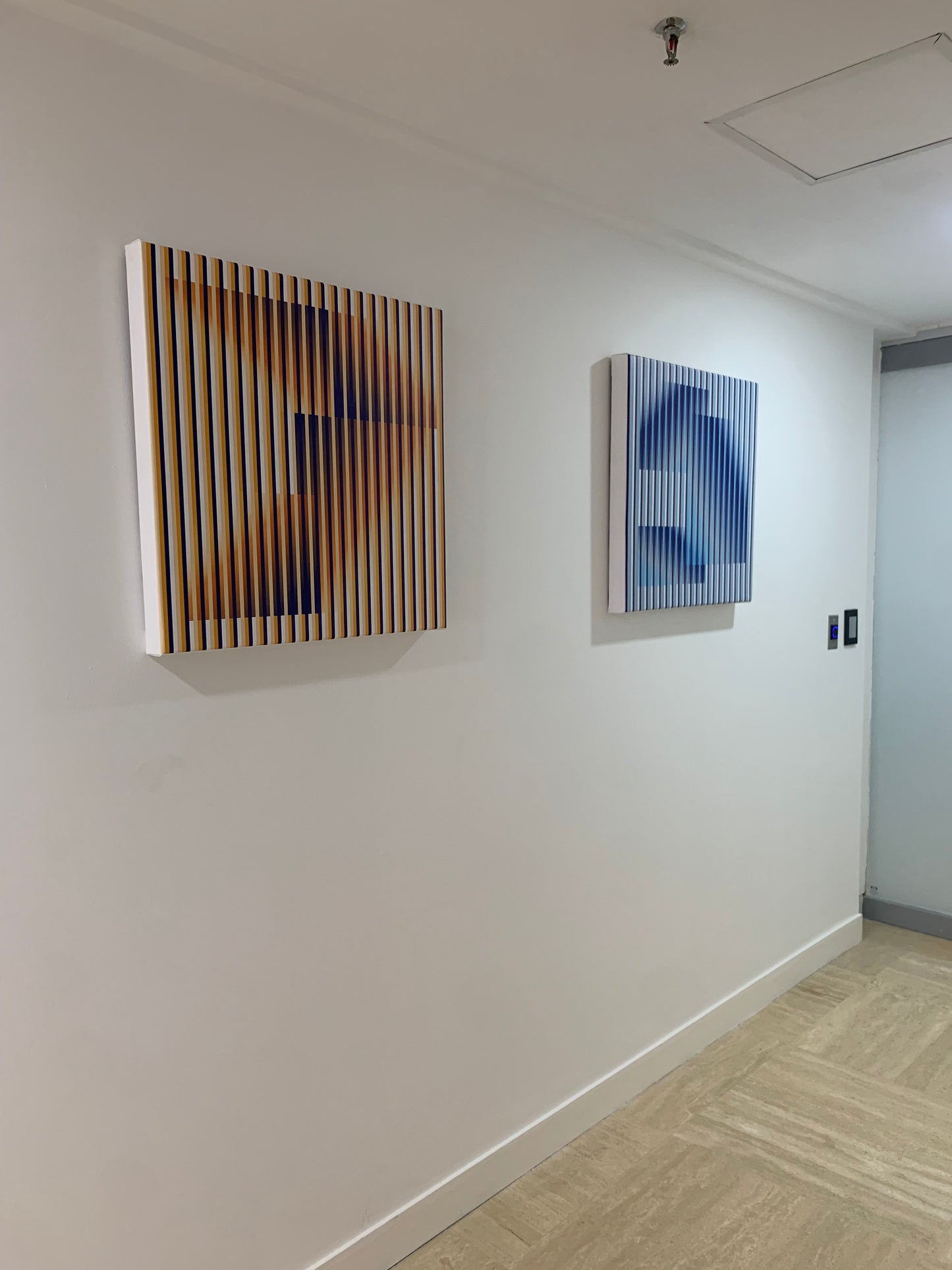 Cuadro en Lienzo, Arte Abstracto Horizontes Dinámicos de César Otero, Arte Contemporáneo para Decoración de Interiores, Salas de Estar, Dormitorios, Comedores, Entradas y Oficinas - Cesar Otero l Arte Moderno