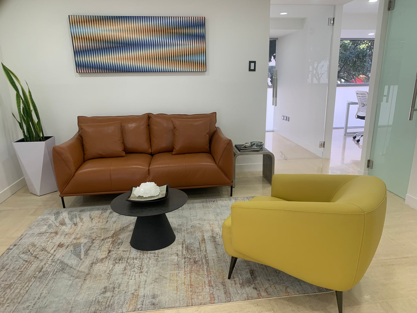 Cuadro en Lienzo, Arte Abstracto Lineal de César Otero, Arte Contemporáneo para Decoración de Interiores, Salas de Estar, Dormitorios, Comedores, Entradas y Oficinas - Cesar Otero l Arte Moderno