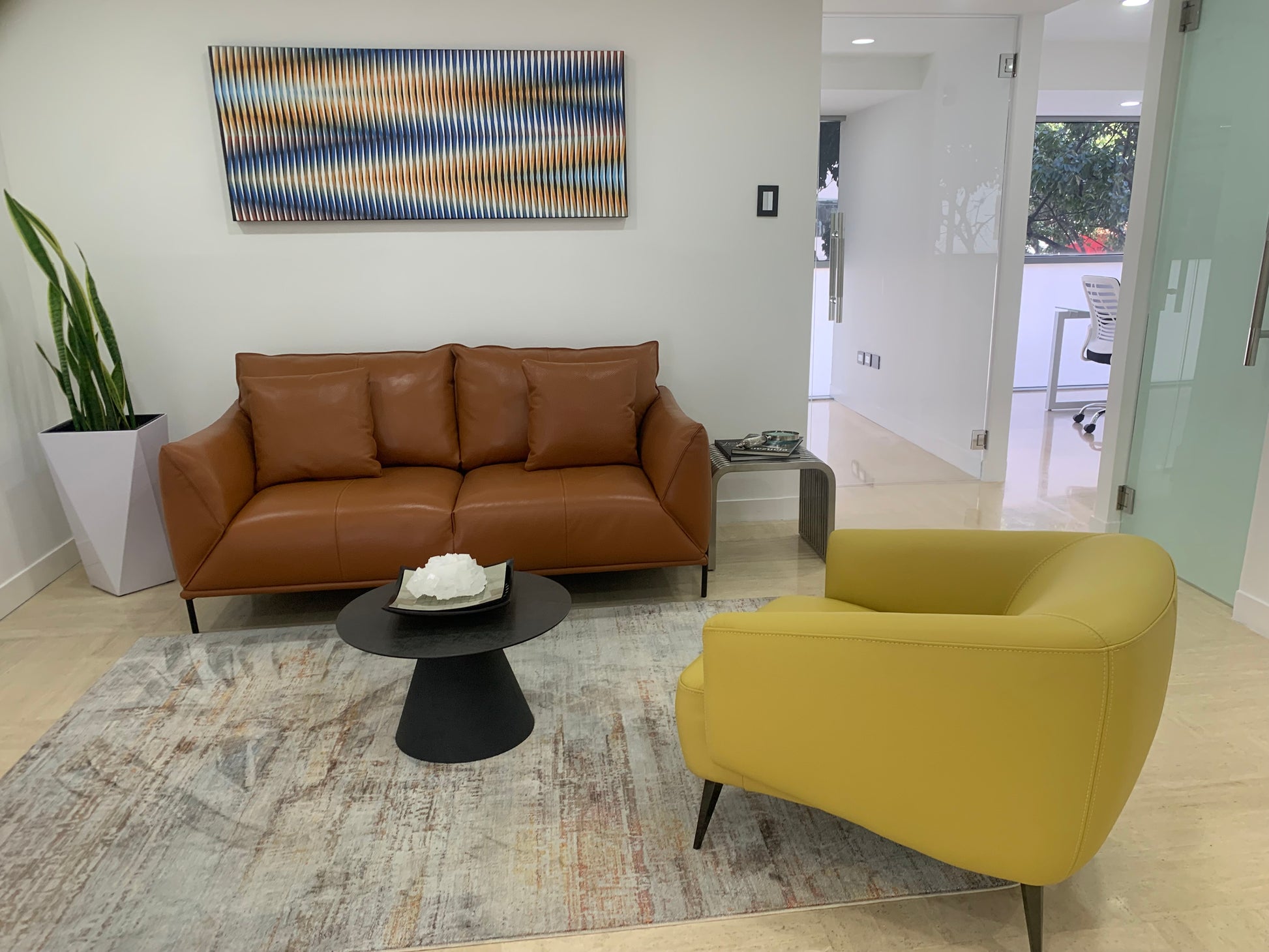 Cuadro en Lienzo, Arte Abstracto Lineal de César Otero, Arte Contemporáneo para Decoración de Interiores, Salas de Estar, Dormitorios, Comedores, Entradas y Oficinas - Cesar Otero l Arte Moderno