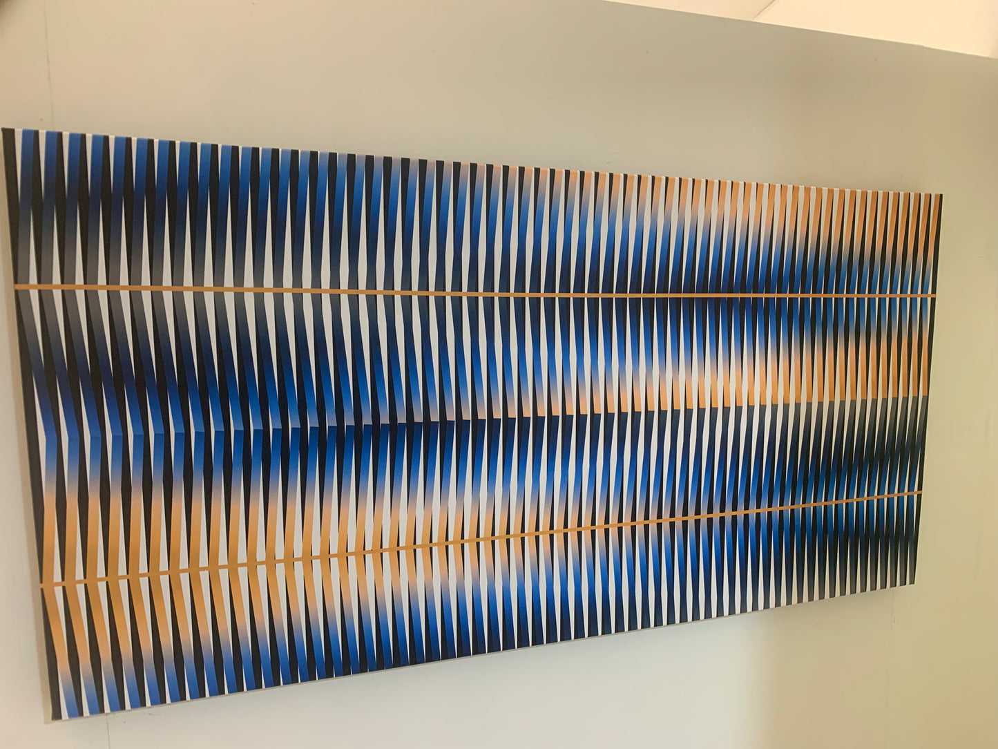 Cuadro en Lienzo, Arte Abstracto Lineal de César Otero, Arte Contemporáneo para Decoración de Interiores, Salas de Estar, Dormitorios, Comedores, Entradas y Oficinas. - Cesar Otero l Arte Moderno