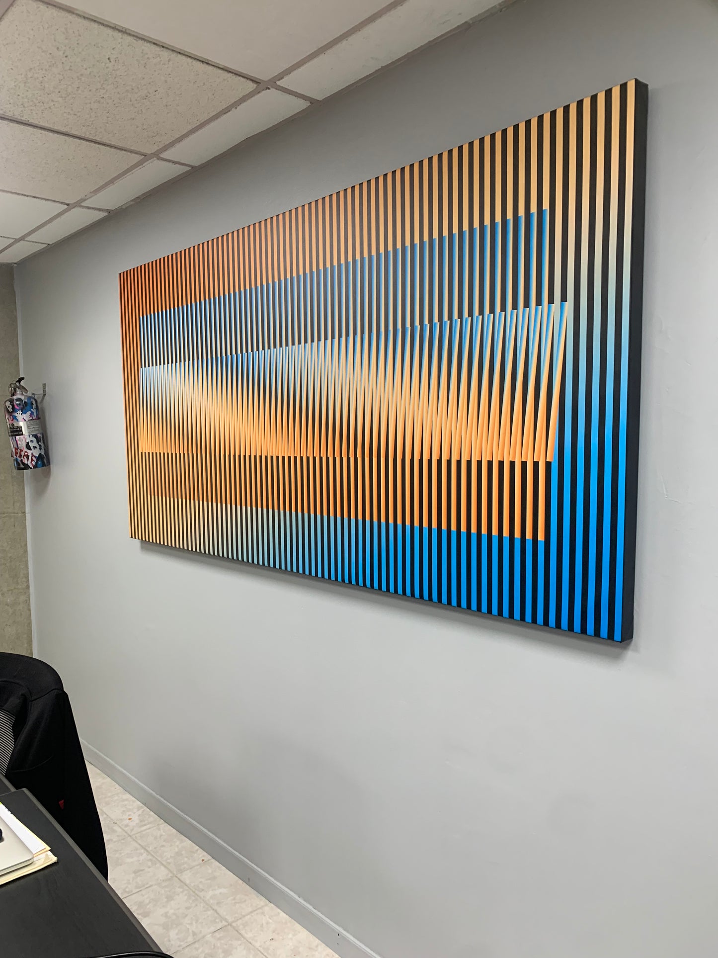 Cuadro en Lienzo, Arte Abstracto Sinfonía Cromática de César Otero, Arte Contemporáneo para Decoración de Interiores, Salas de Estar, Dormitorios, Comedores, Entradas y Oficinas - Cesar Otero l Arte Moderno