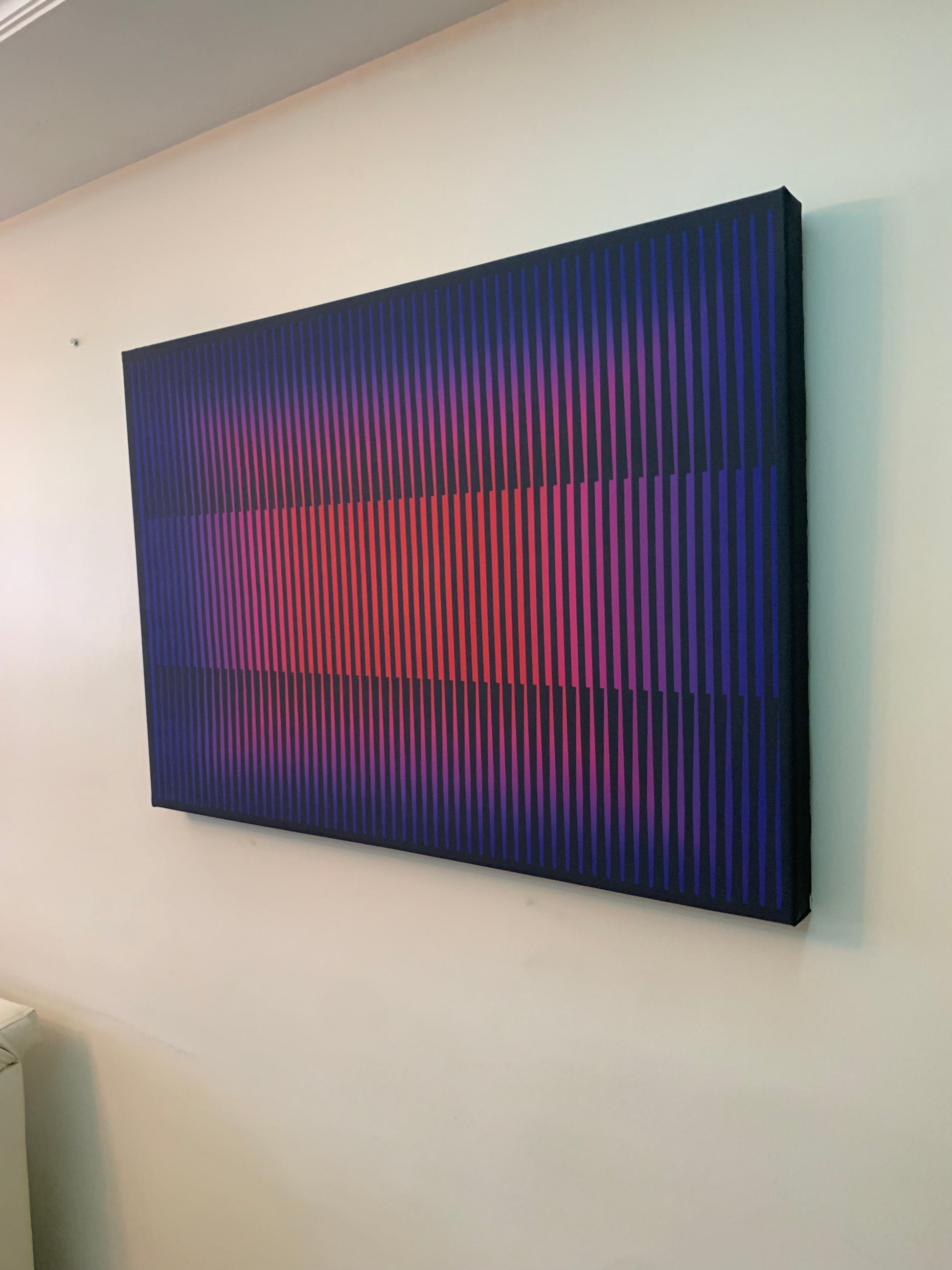 Cuadro en Lienzo, Arte Abstracto Armonía Geometrica de César Otero, Arte Contemporáneo para Decoración de Interiores, Salas de Estar, Dormitorios, Comedores, Entradas y Oficinas - Cesar Otero l Arte Moderno