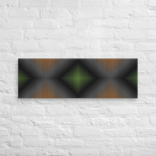 Cuadro en Lienzo, Arte Abstracto Rombos Profundos de César Otero, Arte Contemporáneo para Decoración de Interiores, Salas de Estar, Dormitorios, Comedores, Entradas y Oficinas - Cesar Otero l Arte Moderno