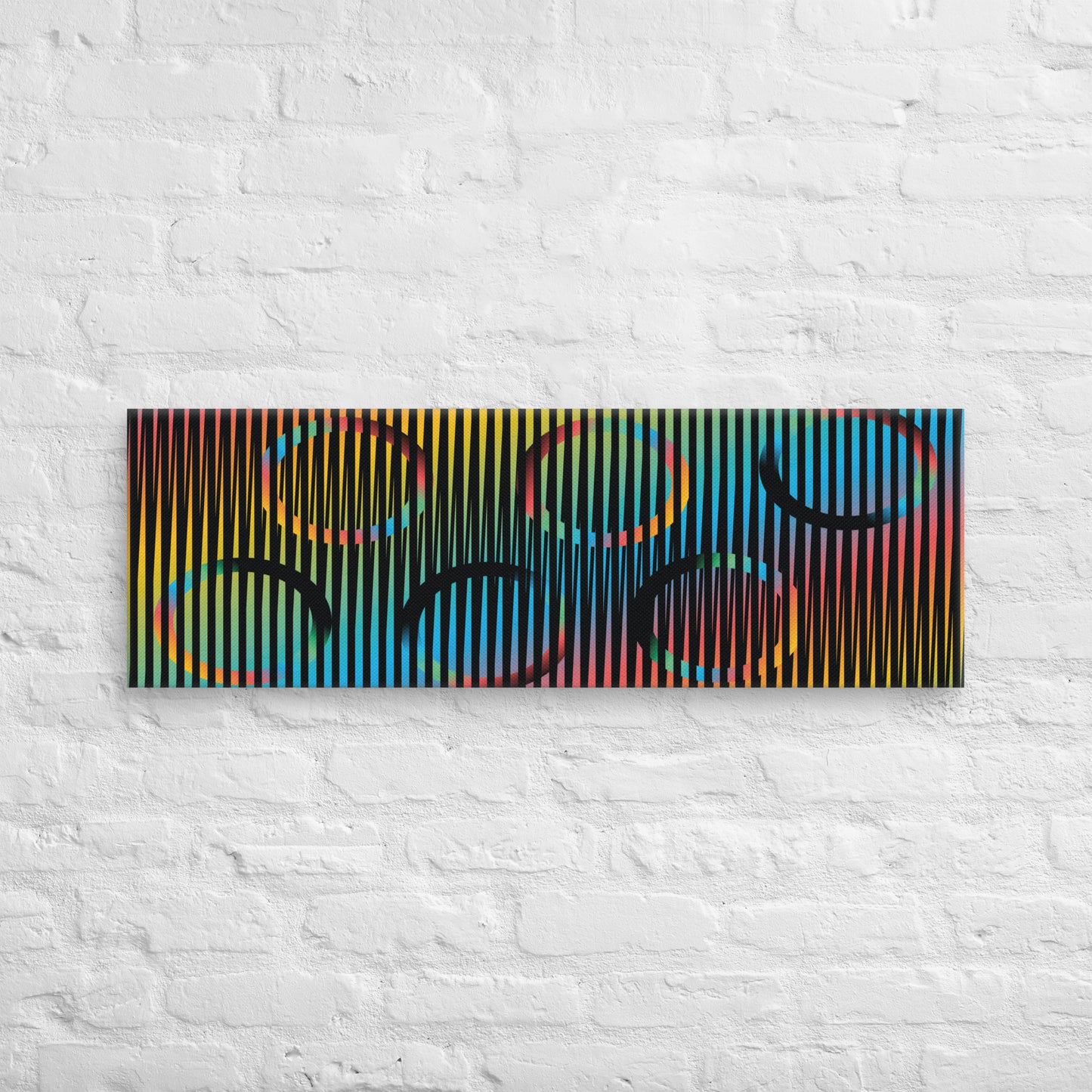 Cuadro en Lienzo, Arte Abstracto Armonía Geométrica de César Otero, Arte Contemporáneo para Decoración de Interiores, Salas de Estar, Dormitorios, Comedores, Entradas y Oficinas - Cesar Otero l Arte Moderno