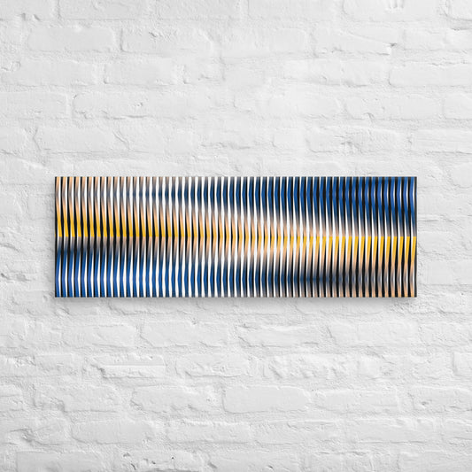 Cuadro en Lienzo, Arte Abstracto Lineal de César Otero, Arte Contemporáneo para Decoración de Interiores, Salas de Estar, Dormitorios, Comedores, Entradas y Oficinas - Cesar Otero l Arte Moderno