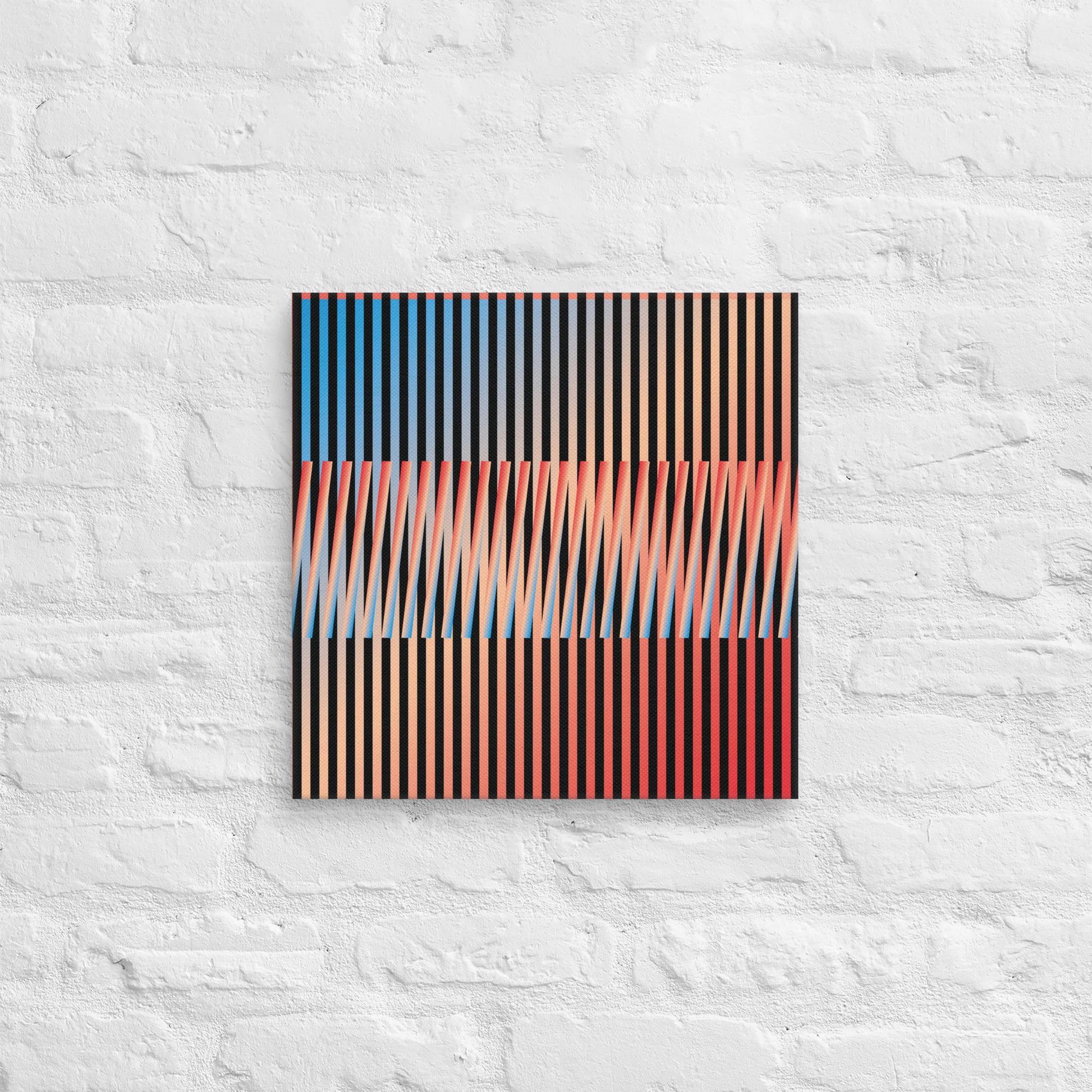 Cuadro en Lienzo, Arte Abstracto Contrastes en Movimiento de César Otero, Arte Contemporáneo para Decoración de Interiores, Salas de Estar, Dormitorios, Comedores, Entradas y Oficinas - Cesar Otero l Arte Moderno