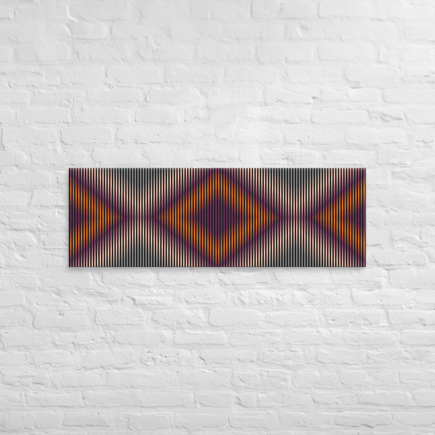 Cuadro en Lienzo, Arte Abstracto Rombos Profundos de César Otero, Arte Contemporáneo para Decoración de Interiores, Salas de Estar, Dormitorios, Comedores, Entradas y Oficinas - Cesar Otero l Arte Moderno