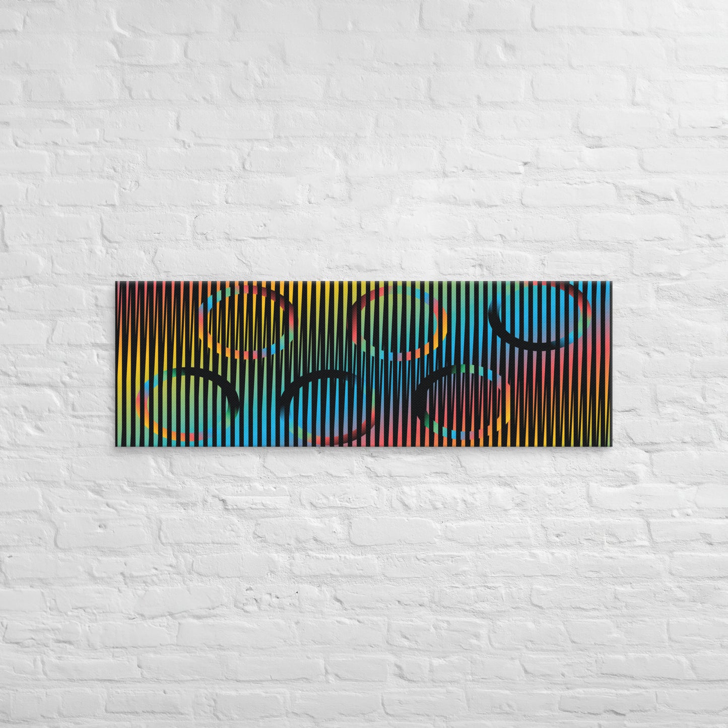 Cuadro en Lienzo, Arte Abstracto Armonía Geométrica de César Otero, Arte Contemporáneo para Decoración de Interiores, Salas de Estar, Dormitorios, Comedores, Entradas y Oficinas - Cesar Otero l Arte Moderno