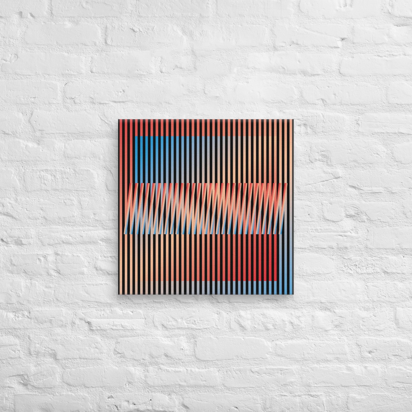 Cuadro en Lienzo, Arte Abstracto Contrastes en Movimiento de César Otero, Arte Contemporáneo para Decoración de Interiores, Salas de Estar, Dormitorios, Comedores, Entradas y Oficinas - Cesar Otero l Arte Moderno