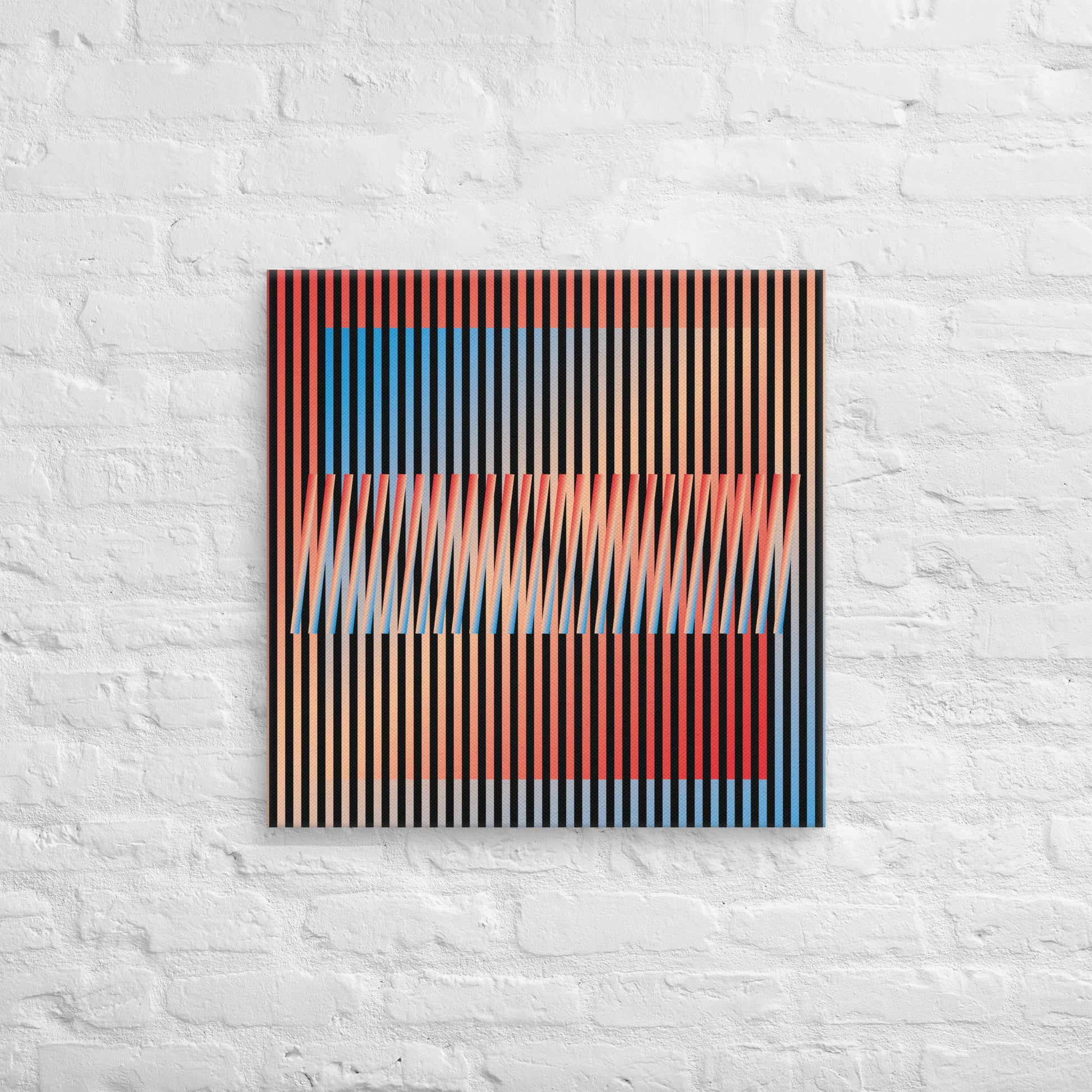 Cuadro en Lienzo, Arte Abstracto Contrastes en Movimiento de César Otero, Arte Contemporáneo para Decoración de Interiores, Salas de Estar, Dormitorios, Comedores, Entradas y Oficinas - Cesar Otero l Arte Moderno