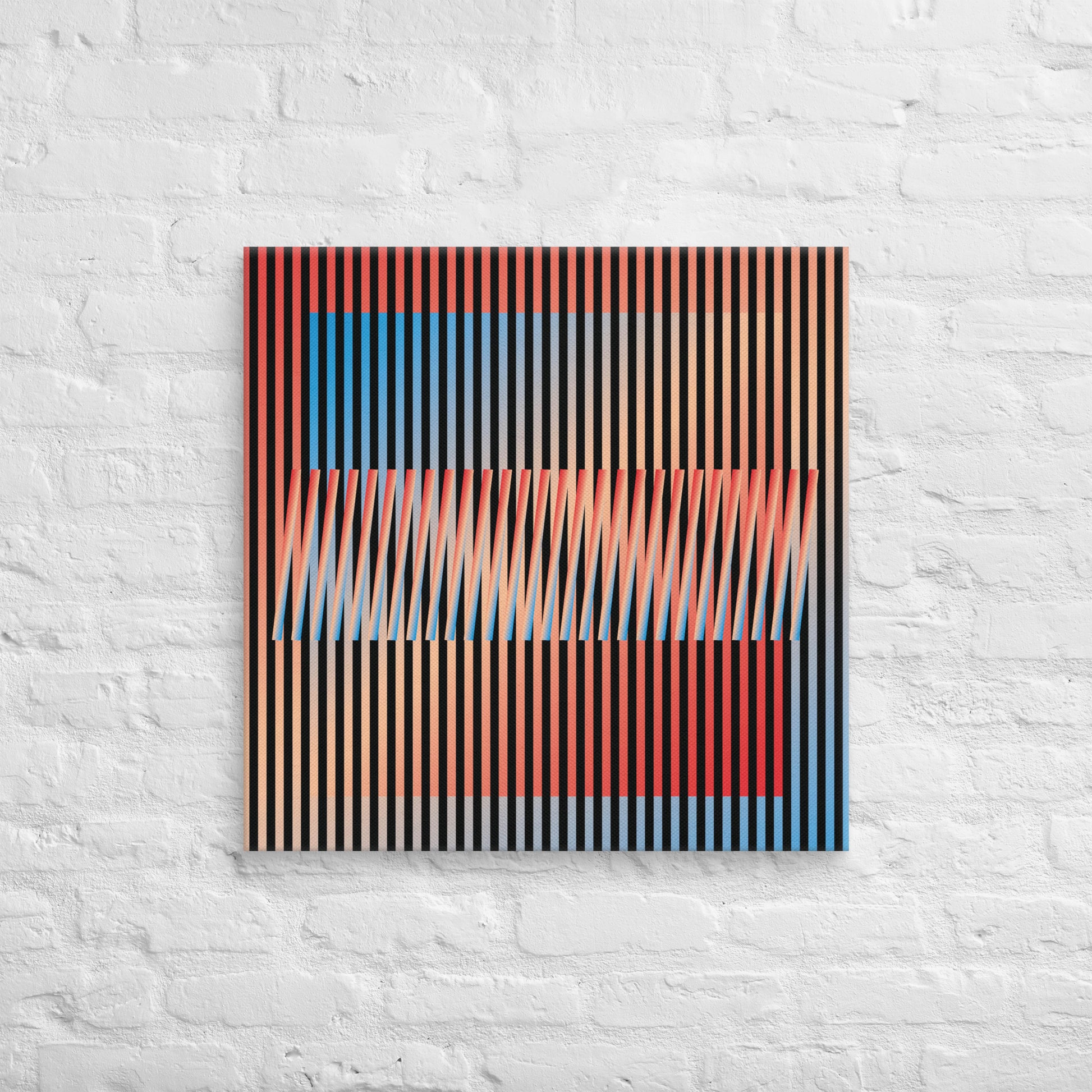 Cuadro en Lienzo, Arte Abstracto Contrastes en Movimiento de César Otero, Arte Contemporáneo para Decoración de Interiores, Salas de Estar, Dormitorios, Comedores, Entradas y Oficinas - Cesar Otero l Arte Moderno