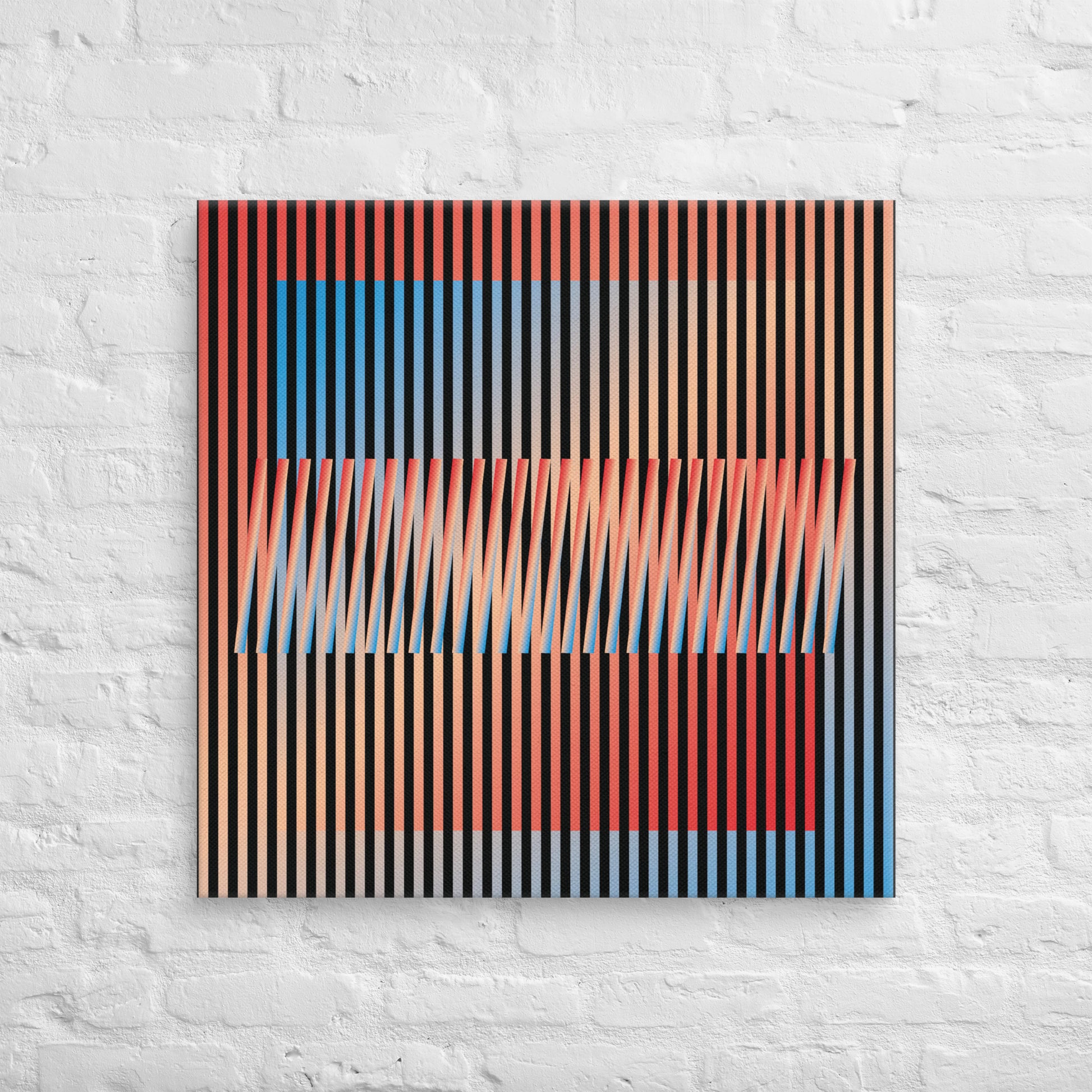 Cuadro en Lienzo, Arte Abstracto Contrastes en Movimiento de César Otero, Arte Contemporáneo para Decoración de Interiores, Salas de Estar, Dormitorios, Comedores, Entradas y Oficinas - Cesar Otero l Arte Moderno