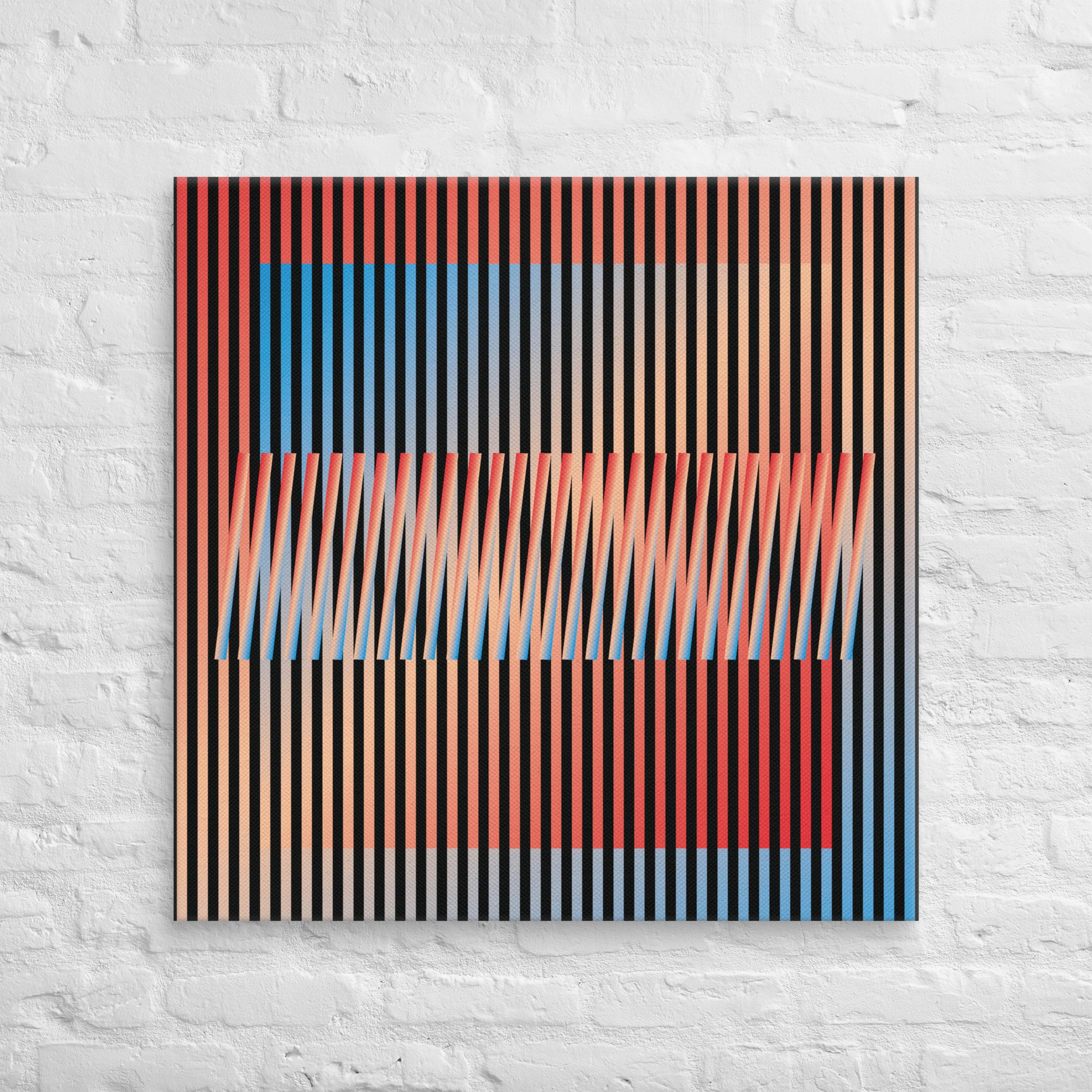 Cuadro en Lienzo, Arte Abstracto Contrastes en Movimiento de César Otero, Arte Contemporáneo para Decoración de Interiores, Salas de Estar, Dormitorios, Comedores, Entradas y Oficinas - Cesar Otero l Arte Moderno