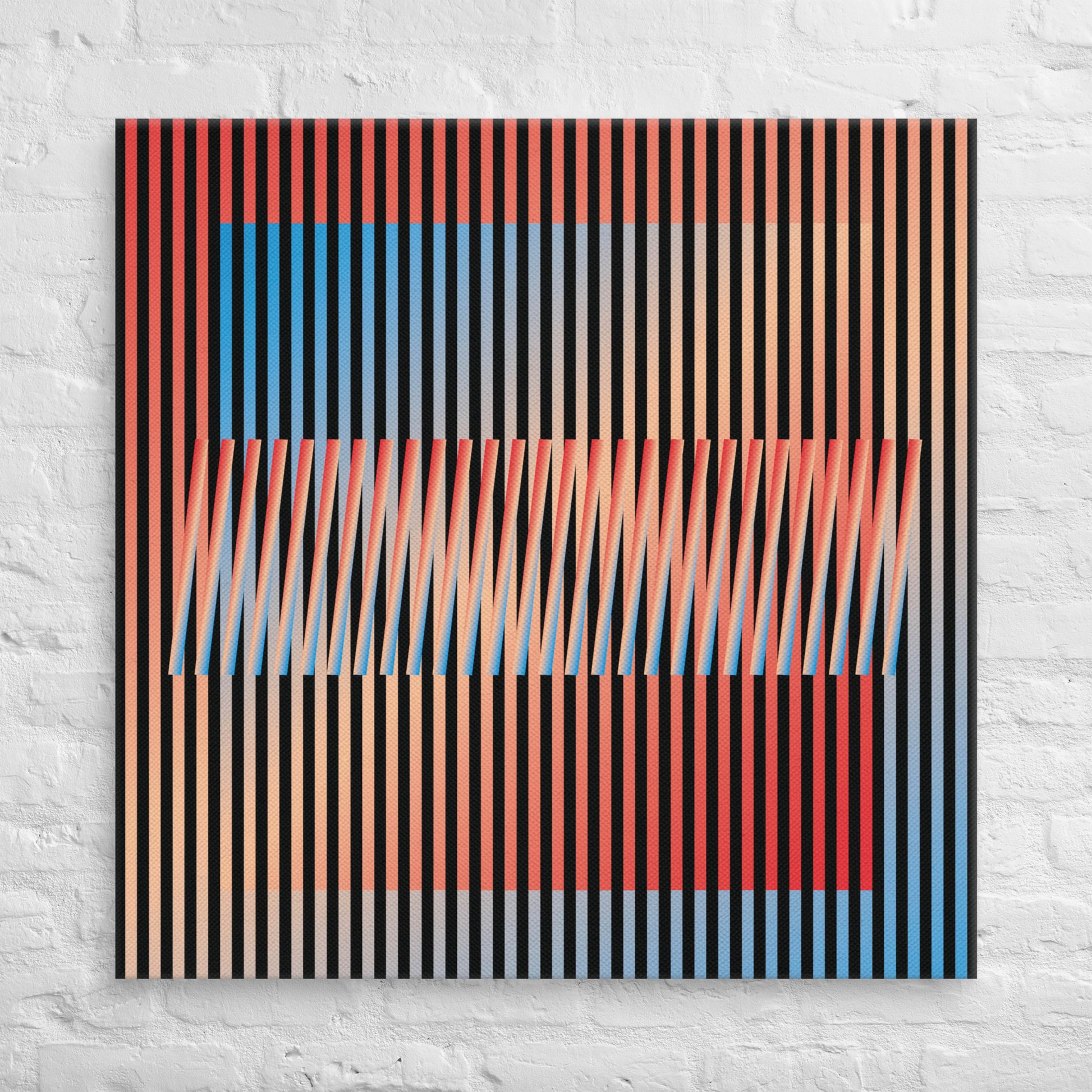 Cuadro en Lienzo, Arte Abstracto Contrastes en Movimiento de César Otero, Arte Contemporáneo para Decoración de Interiores, Salas de Estar, Dormitorios, Comedores, Entradas y Oficinas - Cesar Otero l Arte Moderno