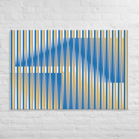 Cuadro en Lienzo, Arte Abstracto Horizontes Dinámicos de César Otero, Arte Contemporáneo para Decoración de Interiores, Salas de Estar, Dormitorios, Comedores, Entradas y Oficinas - Cesar Otero l Arte Moderno