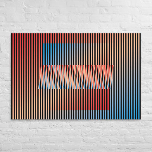 Cuadro en Lienzo, Arte Abstracto Contrastes en Movimiento de César Otero, Arte Contemporáneo para Decoración de Interiores, Salas de Estar, Dormitorios, Comedores, Entradas y Oficinas - Cesar Otero l Arte Moderno