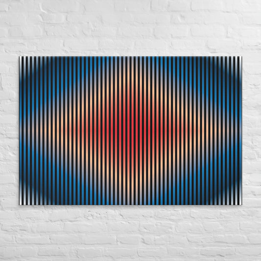 Cuadro abstracto “Rombos Único” de César Otero en lienzo