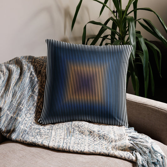 Close-up of optical illusion texture on kinetic canvas artwork