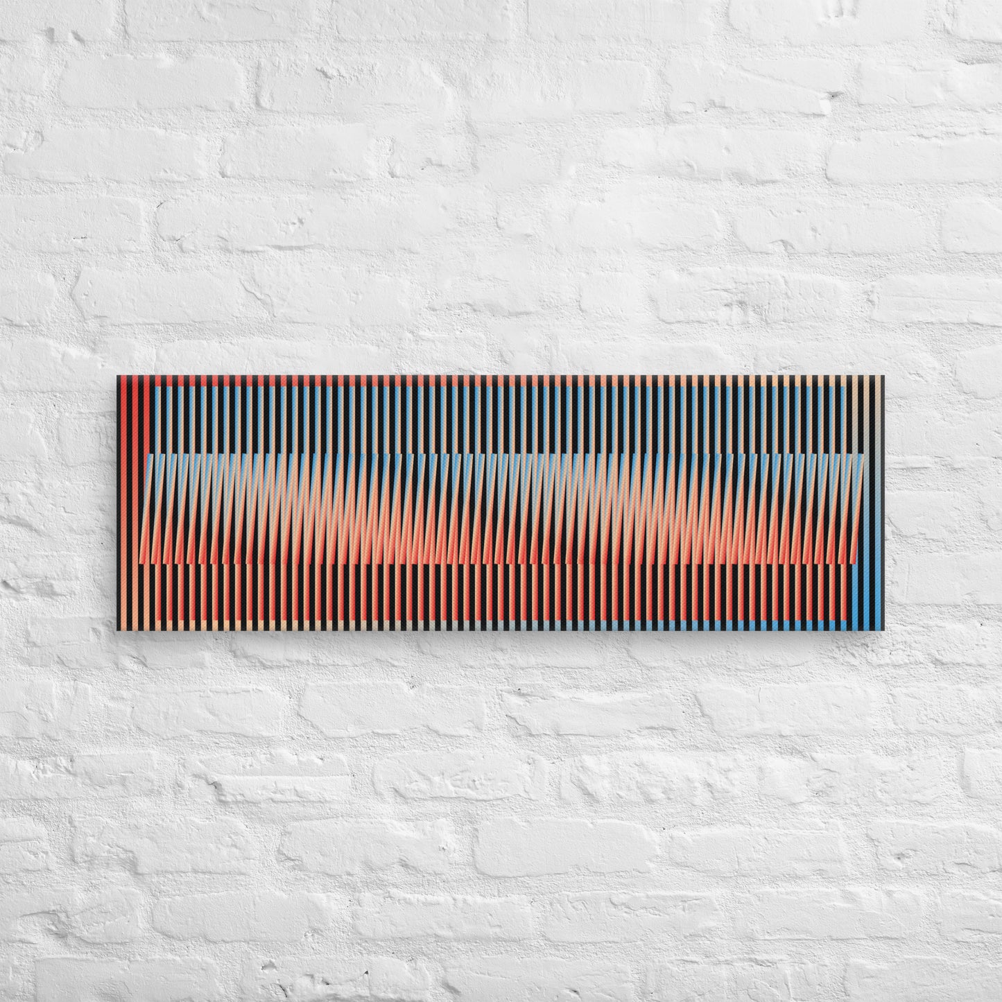 Canvas Painting, Abstract Art Chromatic Symphony by César Otero, Contemporary Art for Interior Decoration, Living Rooms, Bedrooms, Dining Rooms, Entryways and Offices