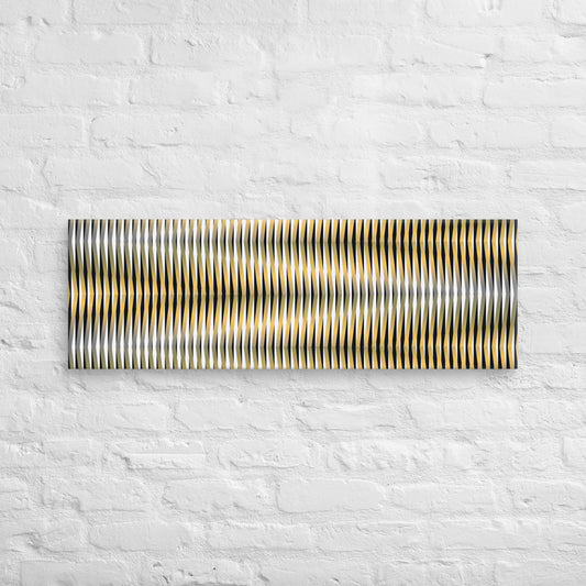 Canvas Painting, Abstract Linear Art by César Otero, Contemporary Art for Interior Decoration, Living Rooms, Bedrooms, Dining Rooms, Entryways and Offices