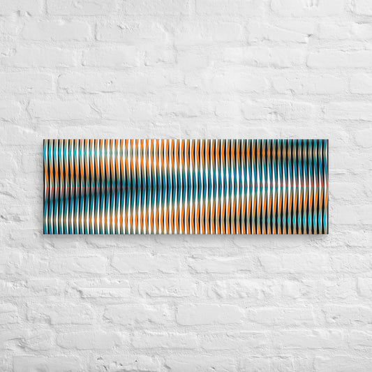 Canvas Painting, Abstract Linear Art by César Otero, Contemporary Art for Interior Decoration, Living Rooms, Bedrooms, Dining Rooms, Entryways and Offices