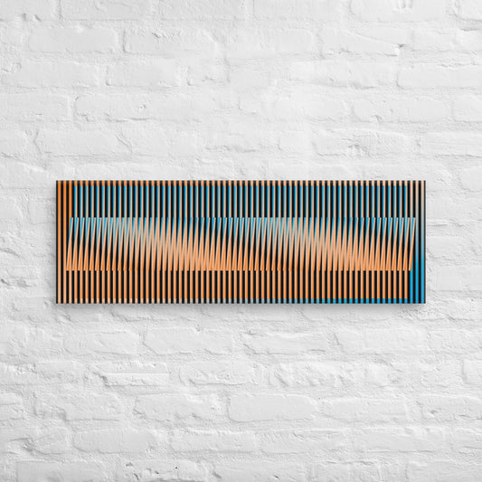 Canvas Painting, Abstract Art Chromatic Symphony by César Otero, Contemporary Art for Interior Decoration, Living Rooms, Bedrooms, Dining Rooms, Entryways and Offices