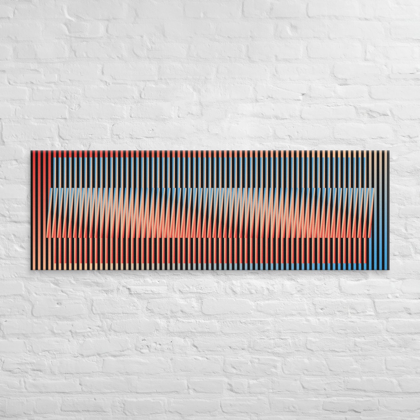 Canvas Painting, Abstract Art Chromatic Symphony by César Otero, Contemporary Art for Interior Decoration, Living Rooms, Bedrooms, Dining Rooms, Entryways and Offices