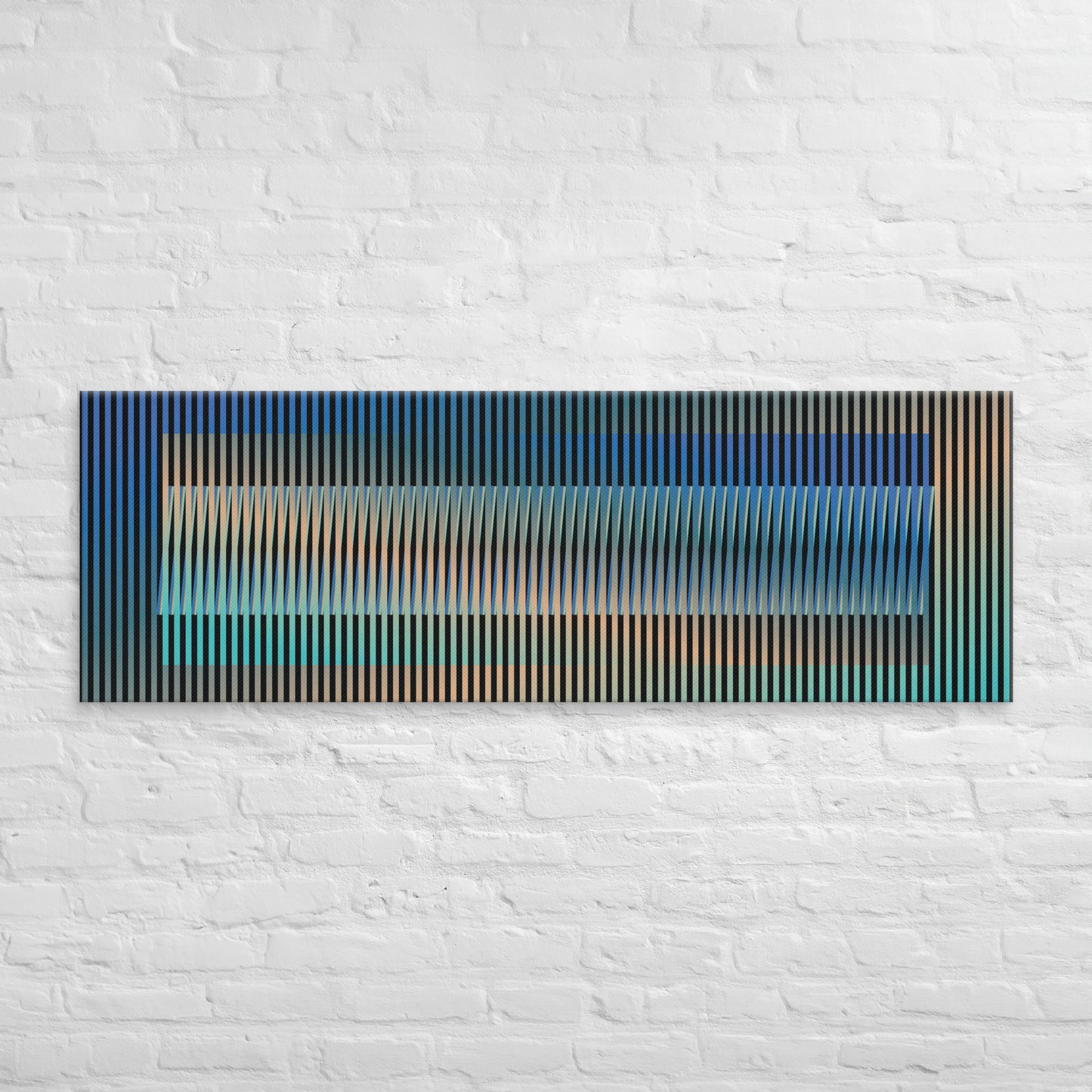 Canvas Painting, Abstract Art Chromatic Symphony by César Otero, Contemporary Art for Interior Decoration, Living Rooms, Bedrooms, Dining Rooms, Entryways and Offices