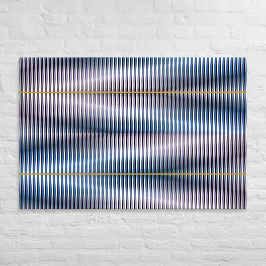 Canvas Painting, Abstract Linear Art by César Otero, Contemporary Art for Interior Decoration, Living Rooms, Bedrooms, Dining Rooms, Entryways and Offices